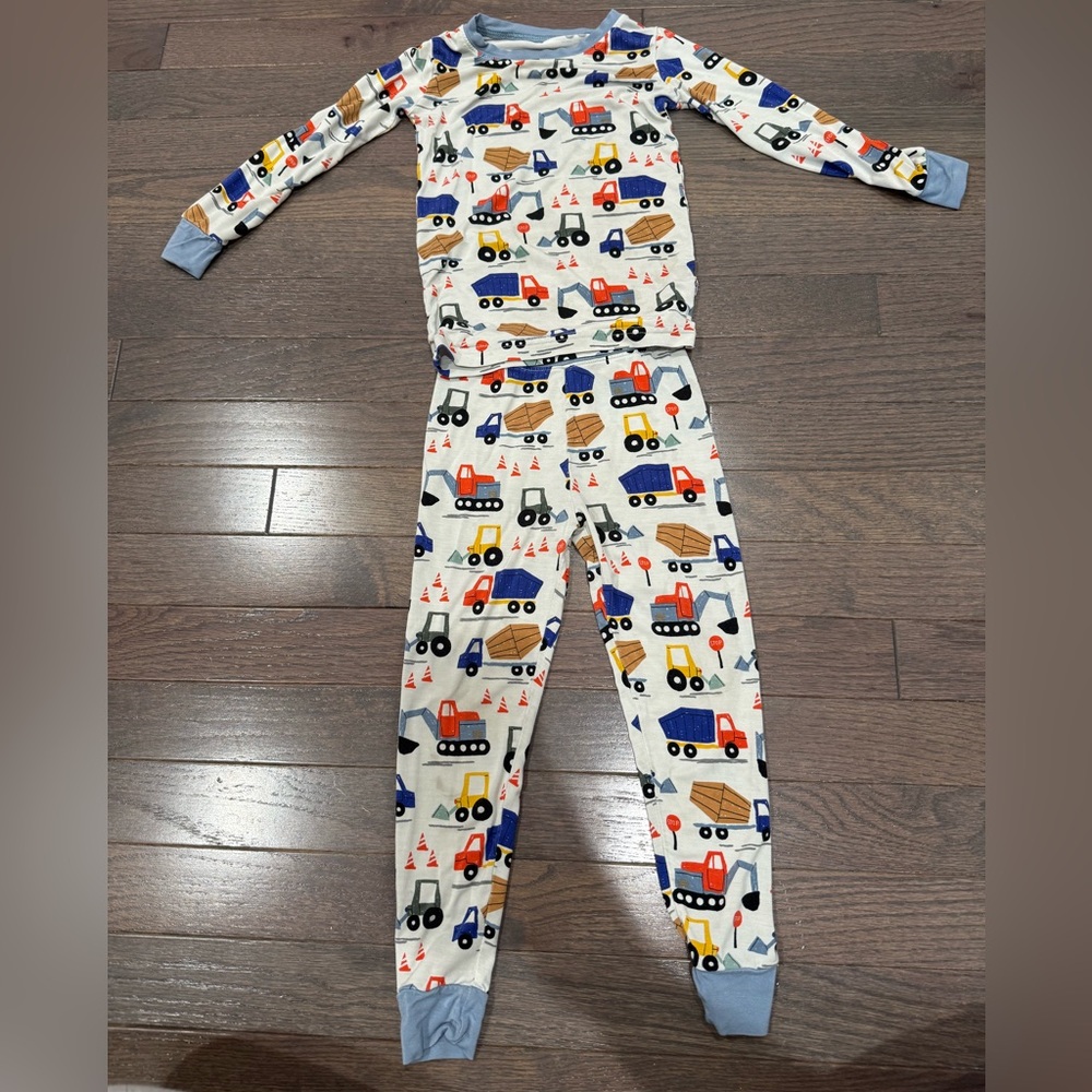 Little Sleepies Colorful Construction Pajama Set
